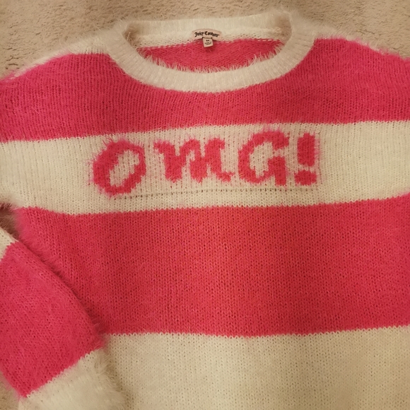 2/40 Juicy Couture OMG sweater size girls medium - Picture 3 of 7